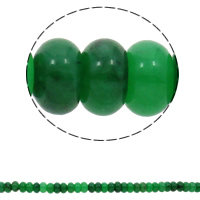 Malaysia Jade Perle, Rondell, natürlich, 10x6mm, Bohrung:ca. 1.5mm, ca. 64PCs/Strang, verkauft per ca. 15.7 ZollInch Strang