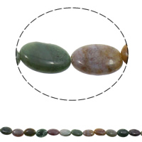 Gemstone smykker perler, Ædelsten, Flad Oval, naturlig, 13x18x5mm, Hole:Ca. 1.5mm, Ca. 22pc'er/Strand, Solgt Per Ca. 15.3 inch Strand