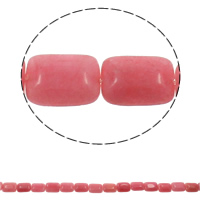 Rhodonite Beads, Rektangel, naturlig, 13x18x6mm, Hole:Ca. 1.5mm, Ca. 22pc'er/Strand, Solgt Per Ca. 15.7 inch Strand