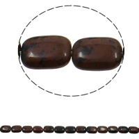 Natural Mahogany Obsidian Beads Rectangle Approx 1.5mm Approx Sold Per Approx 15.7 Inch Strand