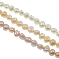 Barock odlad sötvattenspärla pärlor, Freshwater Pearl, naturlig, fler färger för val, Grade AA, 9-10mm, Hål:Ca 0.8mm, Såld Per Ca 15.3 inch Strand