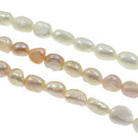 Barok Gekweekte Zoetwater Parel kralen, natuurlijk, meer kleuren voor de keuze, Grade A, 11-12mm, Gat:Ca 0.8mm, Per verkocht Ca 15.3 inch Strand