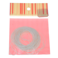 Wax Koord, Gewaxt katoenen koord, met OPP, wit, 1mm, 10yards/Bag, Verkocht door Bag