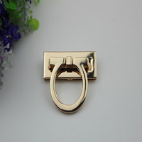 Mode zak Lock, Zinc Alloy, gold plated, nikkel, lood en cadmium vrij, 54x12mm, 20pC's/Lot, Verkocht door Lot