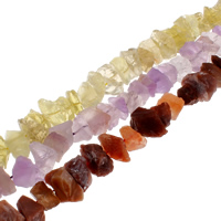 Natuurlijke geverfd Quartz parels, Natuurlijke Quartz, meer kleuren voor de keuze, 14x10x12mm-18x15x10mm, Gat:Ca 1mm, Ca 45pC's/Strand, Per verkocht Ca 15.7 inch Strand