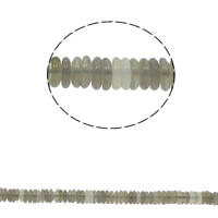 Přírodní šedá Achát Korálky, Šedá Achát, Flat Round, 6x2mm, Otvor:Cca 1.5mm, Cca 220PC/Strand, Prodáno za Cca 15.7 inch Strand