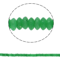 Jade Malaysia Bead, Flad Rund, naturlig, 6.5x3mm, Hole:Ca. 1.5mm, Ca. 134pc'er/Strand, Solgt Per Ca. 15.7 inch Strand