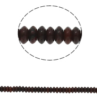 Red Jasper Korálek, Flat Round, přírodní, 6.5x3mm, Otvor:Cca 1.5mm, Cca 134PC/Strand, Prodáno za Cca 15.7 inch Strand