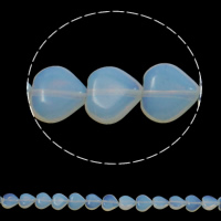 Sea Opal Χάντρες, Καρδιά, 12x5mm, Τρύπα:Περίπου 1.5mm, Περίπου 36PCs/Strand, Sold Per Περίπου 15.7 inch Strand