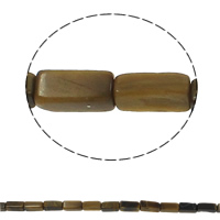 Tiger Eye Helmet, Suorakulmio, luonnollinen, 6x12x4mm, Reikä:N. 1.5mm, N. 33PC/Strand, Myyty Per N. 15.7 tuuma Strand