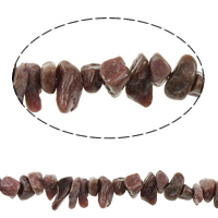 Coirníní Rhodonite, Nuggets, nádúrtha, 2-7x5-11mm, Poll:Thart 1mm, Díolta Per Thart 35 Inse Snáithe