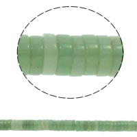 Grøn aventurin Bead, Heishi, naturlig, 15x5mm, Hole:Ca. 1.5mm, Ca. 77pc'er/Strand, Solgt Per Ca. 15.7 inch Strand