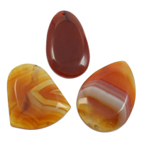 Red Agate Μενταγιόν, φυσικός, 30x52x6mm-38x55x7mm, Τρύπα:Περίπου 1mm, 10PCs/τσάντα, Sold Με τσάντα