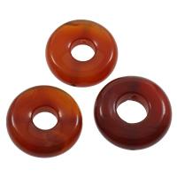 Grânulos de ágata vermelha natural, Ágata vermelha, Rosca, naturais, 36x10mm, Buraco:Aprox 2-3mm, 10PCs/Bag, vendido por Bag