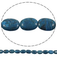 Perles en sodalite, ovale plat, naturel, 15x20x4mm, Trou:Environ 1mm, Longueur Environ 15 pouce, 5Strandstoron/sac, Environ 20PC/brin, Vendu par sac