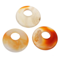 Red Agate Halsband, Donut, naturlig, 28x6mm, Hål:Ca 10mm, 10PC/Bag, Säljs av Bag