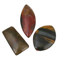 Jasper Picasso Hänge, naturlig, blandad, 30x50x6mm-40x55x8mm, Hål:Ca 1mm, 10PC/Bag, Säljs av Bag