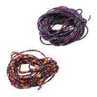 Etnikai Cotton Cord, Pamut, több színt a választás, 7x4mm, 100m/Lot, Által értékesített Lot