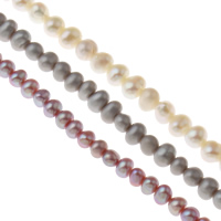 Kartoffel ferskvandskulturperle Beads, Ferskvandsperle, flere farver til valg, 3-4mm, Hole:Ca. 0.8mm, Solgt Per Ca. 15 inch Strand