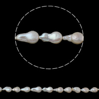 Coirníní Fionnuisce saothraithe Péarla Cnuasta, Pearl Fionnuisce, Keishi, nádúrtha, bán, 9-10mm, Poll:Thart 0.8mm, Díolta Per Thart 15.3 Inse Snáithe