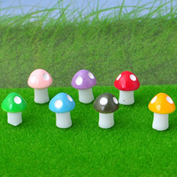 Cover hætteglas glasindsats, Resin, champignon, blandede farver, nikkel, bly & cadmium fri, 12mm, 400pc'er/Lot, Solgt af Lot