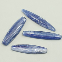 Kyanit Cabochon, přírodní, rovný hřbet, 41-49x9-12x2-4, 5PC/Lot, Prodáno By Lot