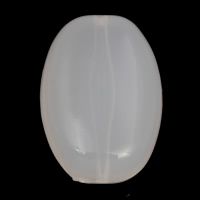 Jelly Style Acrylic Beads Flat Oval white Approx 2mm Approx Sold By Lot