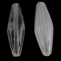 Transparent Akrylpärlor, Akryl, Oval, olika stilar för val, 6x18mm, Hål:Ca 1mm, 2Väskor/Lot, Ca 1250PC/Bag, Säljs av Lot