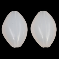 Jelly Style akril perle, Oval, jelly stil, bijel, 22x33x12mm, Rupa:Približno 3mm, 2Torbe/Lot, Približno 105računala/Torba, Prodano By Lot