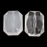 Transparent Acrylic Beads Octagon & faceted Approx 1mm Approx Sold By Lot