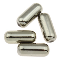 Perles  acrylique plaqué , tube, Placage UV, gris, 7x17mm, Trou:Environ 1mm, Environ 980PC/sac, Vendu par sac