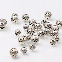 Zink Alloy Hollow Pärlor, antik silver pläterad, olika storlek för val & ihålig, nickel, bly och kadmium gratis, Hål:Ca 1-3mm, Säljs av Lot