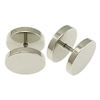 Gioielleria da Piercing orecchio in acciaio inox, colore originale, 12x9x2mm, 1mm, 50PC/lotto, Venduto da lotto