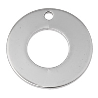 Rustfrit stål smykker Vedhæng, Stainless Steel, Donut, oprindelige farve, 17x1.5mm, Hole:Ca. 1mm, 100pc'er/Bag, Solgt af Bag