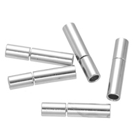 Blås Bajonett Lås, ROSTFRITT STÅL, Kolonn, platina pläterad, nickel, bly och kadmium gratis, 3x14mm, Hål:Ca 2mm, 100PC/Lot, Säljs av Lot