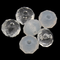 Transparent Acrylic Beads Rondelle & faceted Approx 1mm Approx Sold By Lot