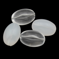 Transparent Akrylpärlor, Akryl, Oval, olika stilar för val, 16x25mm, Hål:Ca 1mm, 2Väskor/Lot, Ca 125PC/Bag, Säljs av Lot