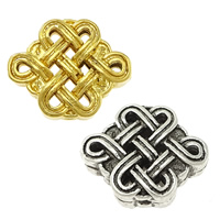 Brass šperky Korálky, Mosaz, Čínský Knot, dutý, více barev na výběr, nikl, olovo a kadmium zdarma, 16x13x5mm, Otvor:Cca 1mm, 30PC/Lot, Prodáno By Lot