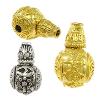 ottone 3 fori Guru Bead Set, Cerchio, placcato, buddista gioielli & om mani padme hum & formato differente per scelta & diversi modelli per la scelta, assenza di nichel,piombo&cadmio, 20PC/lotto, Venduto da lotto