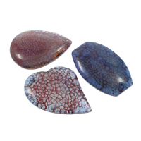 Drage Veins Agate Pendel, naturlig, blandet, 38x53x7mm-43x51x7mm, Hole:Ca. 2mm, 5pc'er/Bag, Solgt af Bag