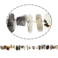 Ocean Calcedony Bead, Nuggets, nádúrtha, 10-22mm, 5-15mm, Poll:Thart 2mm, Fad Thart 16.5 Inse, 5Snáitheanna/Mála, Thart 33ríomhairí pearsanta/Snáithe, Díolta De réir Mála