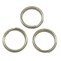 Rustfrit stål Split Ring, Stainless Steel, oprindelige farve, 6x0.60mm, 10000pc'er/Lot, Solgt af Lot