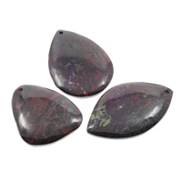 Jasper Picasso pingente, naturais, 34x50x8mm-45x42x8mm, Buraco:Aprox 2mm, 5PCs/Bag, vendido por Bag