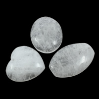 Clear Quartz Κρεμαστό κόσμημα, φυσικός, 32x58x7mm-44x41x8mm, Τρύπα:Περίπου 2mm, 5PCs/τσάντα, Sold Με τσάντα