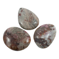 agate folle Pendentif, naturel, mélangé, 29x38x6mm-43x52x8mm, Trou:Environ 2mm, 5PC/sac, Vendu par sac