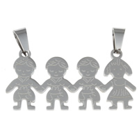 Stainless Steel Pendants Character original color Approx Sold By Bag