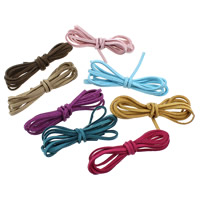 Uld Cord, Velveteen Cord, flere farver til valg, 2.50x1.50mm, 200Strands/Bag, Ca. 1m/Strand, Solgt af Bag