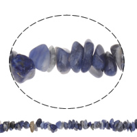 gemstone Chips, Blå Spot, naturlig, 4-11mm, Hole:Ca. 1mm, Ca. 100pc'er/Strand, Solgt Per Ca. 33 inch Strand