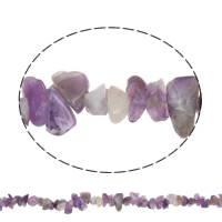 Granos Amethyst naturales, amatista, Fichas, Birthstone de febrero, 5-12mm, agujero:aproximado 1mm, aproximado 100PCs/Sarta, Vendido para aproximado 35.4 Inch Sarta