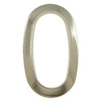 Rustfrit stål Linking Ring, Stainless Steel, Flad Oval, oprindelige farve, 12x20x1mm, Hole:Ca. 7x16mm, 500pc'er/Lot, Solgt af Lot